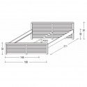 Elevated double bed Thomas 180×200 parameter