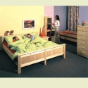 Masivní postel Anny 180x200 přírodní barva
